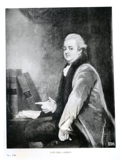 Portrait of Edward Gibbon (1737-94) by English School
